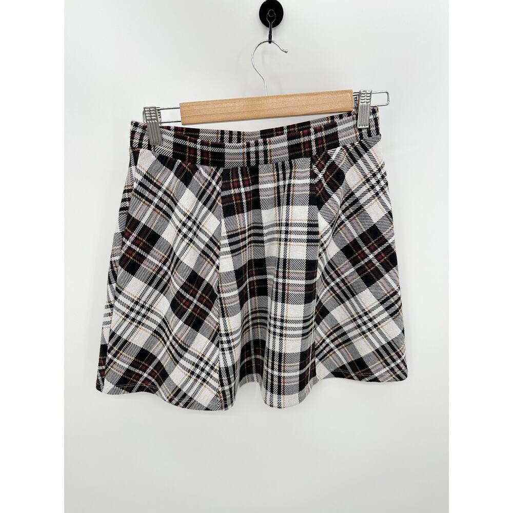 Full Tilt Womens Plaid Skater Skirt Size S Black Academia Goth Cosplay Preppy